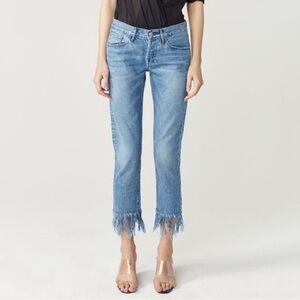3x1 Denim Frayed Bottom Jeans